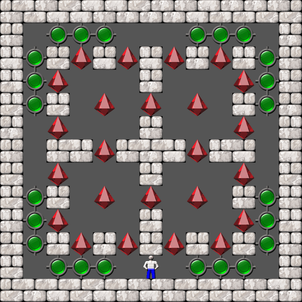 Sokoban Cubes & Tubes level 16